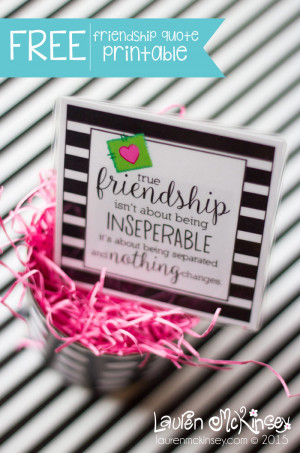 Friendship quote printable for Made to be a Momma by Lauren McKinsey