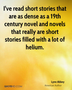 ... and novels that really are short stories filled with a lot of helium