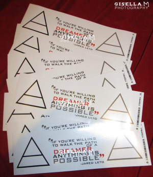 Jared Leto Quote Stickers by gisellam