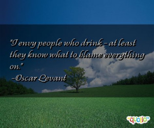 envy people who drink - at