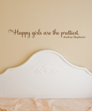 Belvedere Designs Chocolate 'Happy Girls' Wall Quote