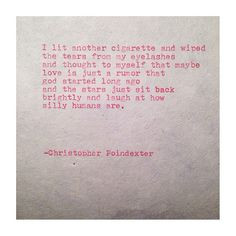 ... Universe and Her, and I poem #117 written by Christopher Poindexter