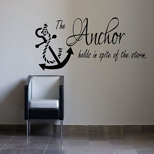The-Anchor-Holds-Wall-Sticker-fishing-sailing-Bedroom-Quote-Vinyl ...