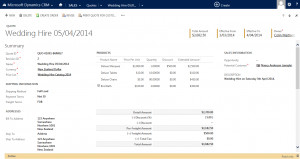In Microsoft Dynamics CRM, a PRINT QUOTE FOR CUSTOMER button is ...