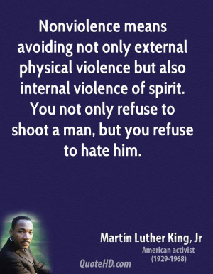 ... martin luther king jr nonviolence quotes 1 nonviolence means avoiding