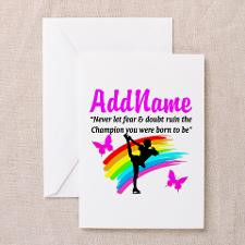 ICE SKATER QUOTE Greeting Card for