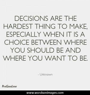 Decision making quotes
