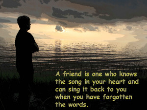 True Friend Quote For Friendship Day Image