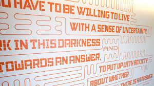 Artist brings visual flair to Ray Dolby quote