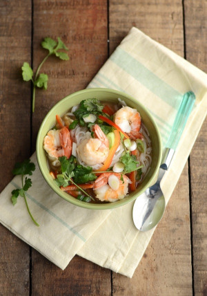 Get the Hot & Sour Noodle Soup with Shrimp recipe by Verses from my ...