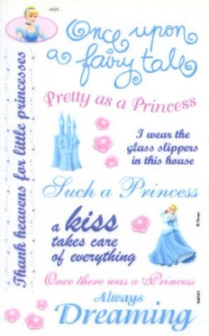 Disney Princess Sayings Rub-ons by Sandylion
