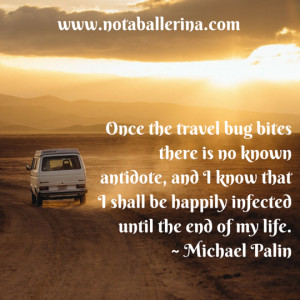 ... my blog's 10th anniversary - Michael Palin quote on the travel bug