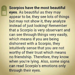 Scorpios have the most beautiful eyes!!