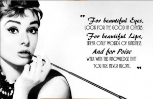 Audrey Hepburn Quote Canvas Print