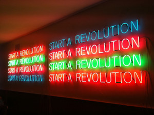 ... Forever,was an attention grabbing neon artwork by artist Tim Etchells