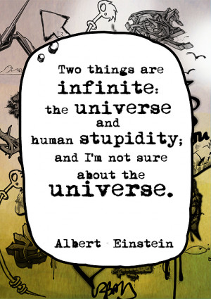 Quote Albert Einstein Print by BestCit Art