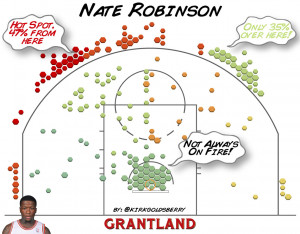 Nate Robinson Shot Chart - Kirk Goldsberry