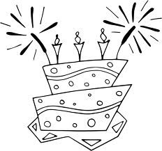 Birthday clip art black and white with quotes