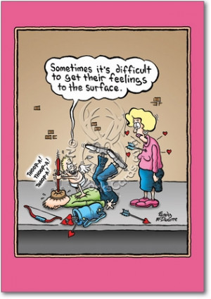 Cartoons Hilarious Feelings To Surface Valentine's Day Greeting Card