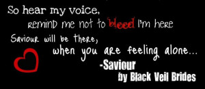 saviour- black veil brides lyrics