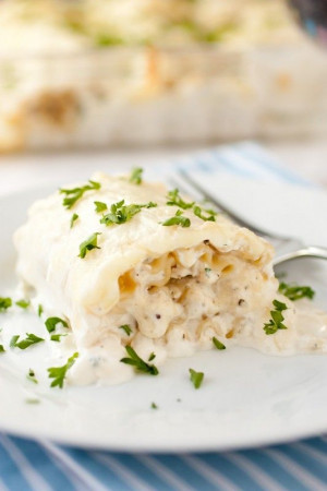 Creamy White Chicken Lasagna Roll Ups . Oh how delicious this sounds ...