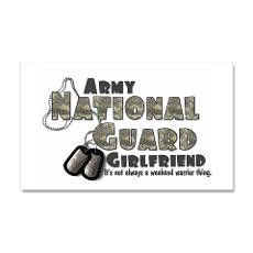 National Guard Girlfriend - Sticker (Rectangular