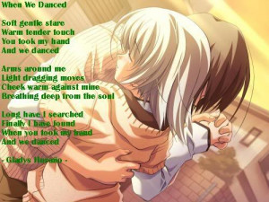 anime couple sad dance when we danced love poem Image