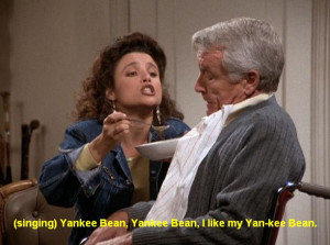 Seinfeld quote - Elaine feeds yankee bean soup to Owen, 'The Alternate ...