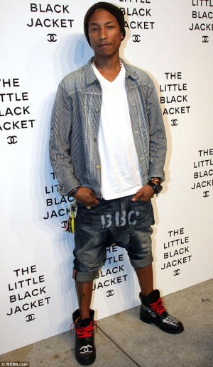 Striking back: Pharrell Wiliams, shown in June 2012 at a New York City ...