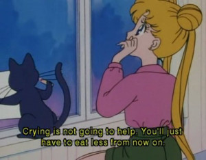 sad anime manga crying thinspo tears upset sailor moon
