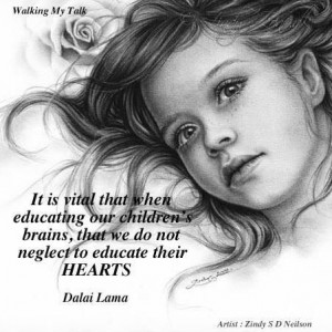 DALAI LAMA, children, heart. education