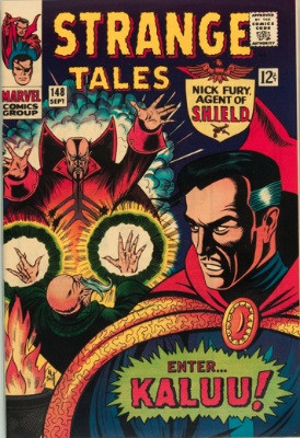 Strange Tales #148, cool full Dr. Strange cover and origin of the ...