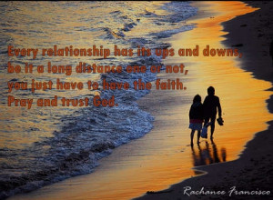 Every relationship has its ups and downs, be it a long distance one or ...