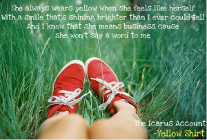 Yellow Shirt - The Icarus Account (I love this song soo much!!)