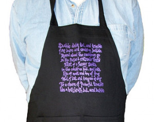 Macbeth Double Double, Toil and Tro uble Witches Chant Apron ...