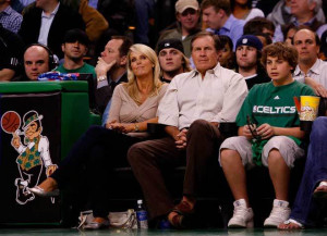 Re: Bill and Stephen Belichick at Celtics game