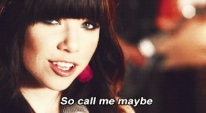 Carly Rae Jepsen Call Me Maybe Quote (About call me, gif, love, maybe)