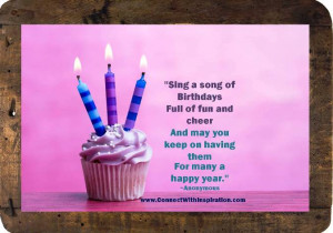 Birthday Quote, Inspirational Quote, Ageing, Encouragement