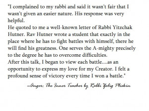 exactly in the place where [you have] to fight battles within [your ...