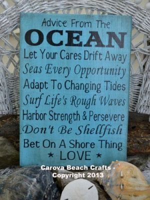 ... Ocean, Love Quote, Beach Decor, Nautical, Beach, Coastal, Ocean Sign