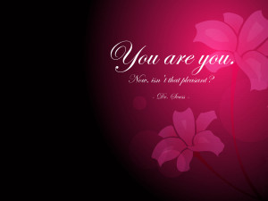You are You Inspirational Quote wallpaper