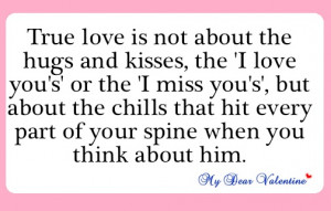 Love quotes for him - TRUE love is not about