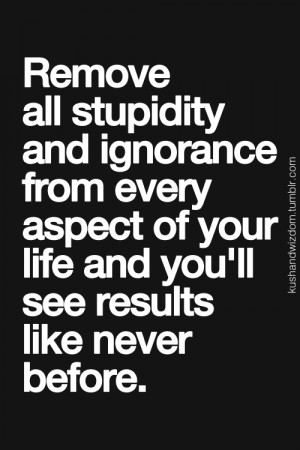 of having stupid, unappreciative, self centered, big headed people ...