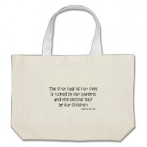 Ruined Life quote Canvas Bags