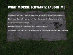 WhAT MORRIE SCHWARTZ TAUGHT ME