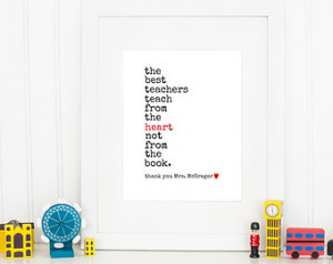 Teacher Appreciation, Printable Quotes, Personalized Teacher Gift ...
