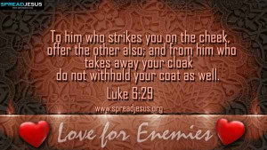 BIBLE QUOTES Luke 6:29 HD-WALLPAPERS FREE DOWNLOAD To him who strikes ...