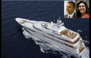 Luxury yachts of the super rich