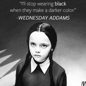 Halloween black christina ricci the addams family Wednesday Addams ...