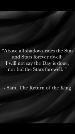 The Return of the King Quote Wallpaper by Luthien2018
